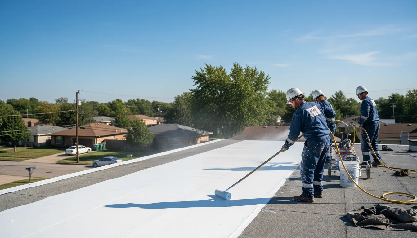 Commercial roof coating in Nielsville, MN near me